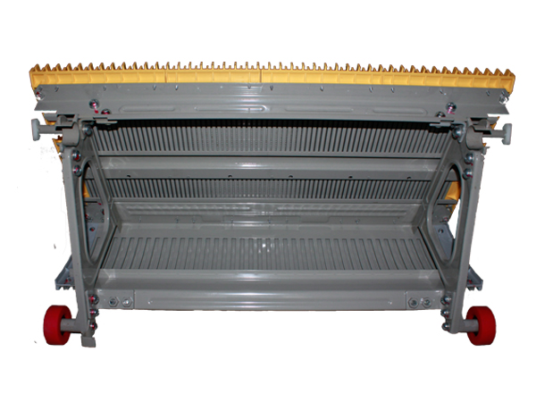Escalator Stainless Steel Gray Step 600mm with 70*25mm Red Roller