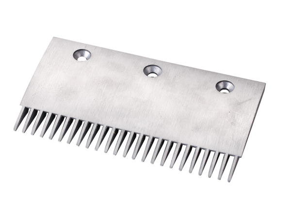Thyssen Aluminium Escalator Corner Plate with 204mm Length 24 Teeth