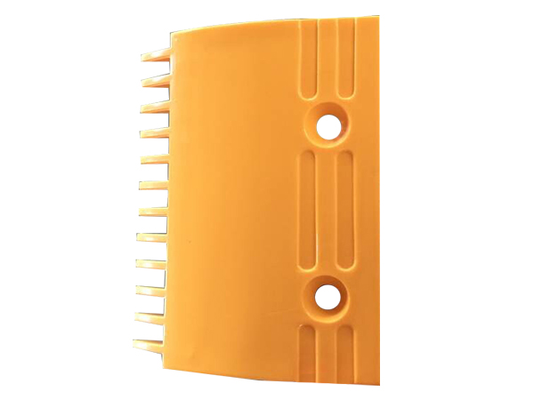 Fujitec Yellow Plastic Escalator Comb Plate with 100mm Length 12 Teeth