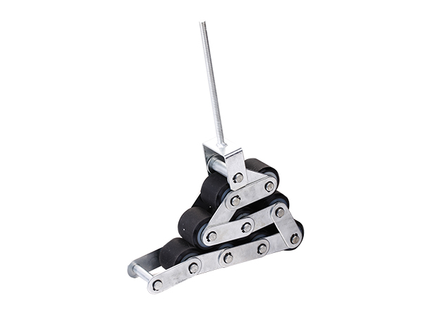 9 Black 60*55mm Rollers Escalator Handrail Pressure Chain with 70mm Pitch