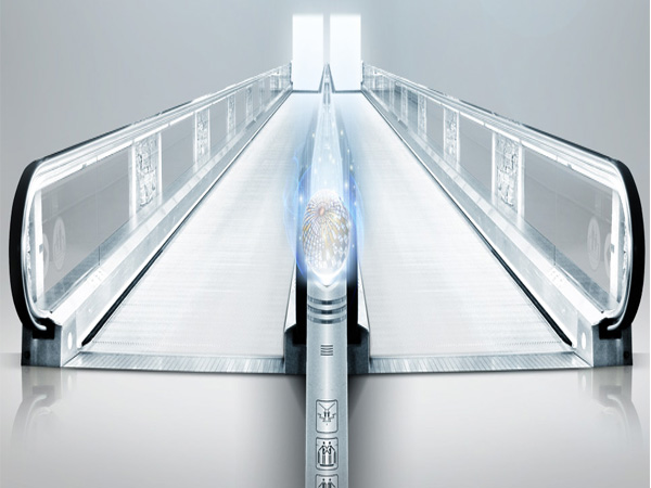 VVVF Commercial Horizontal Moving Walk Airport Conveyor Belt