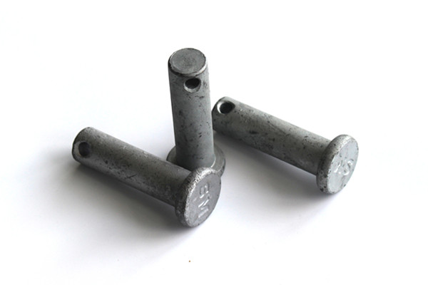 Carbon Steel HDG Flat Head Round Retaining Cotter Pin Bolt with Hole