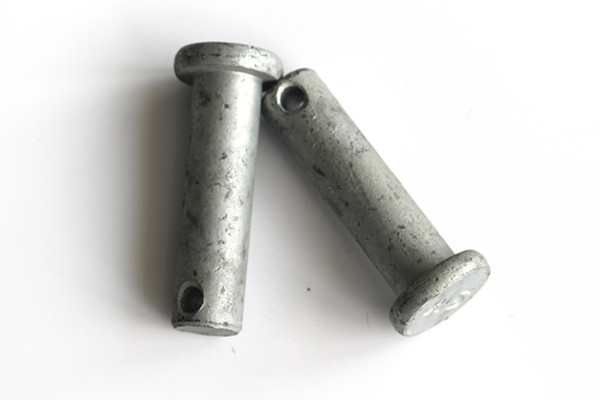 Carbon Steel HDG Flat Head Round Retaining Cotter Pin Bolt with Hole
