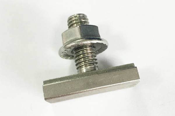 Special Stainless Steel Solar T head Slot Bolt with Flange Nut