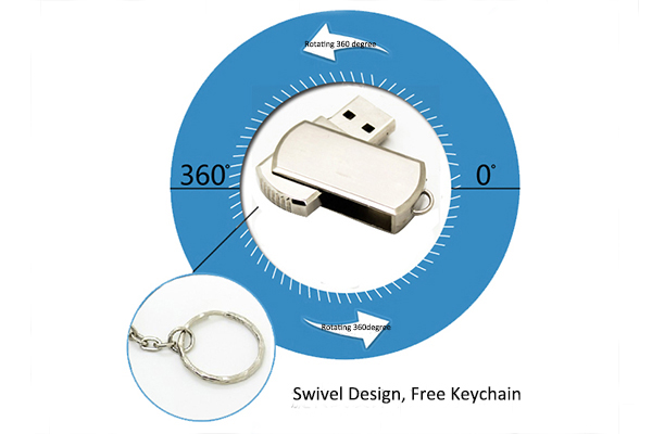 Free laser engraving logo for 32GB Metal Swivel Usb Drive for Windows 7